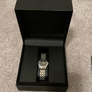 Movado black museum classic watch never worn